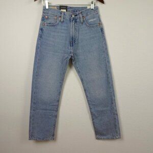 Levi's 551Z Straight Fit Jeans Men's Size 27x27 Blue Denim Cropped Cotton Hemp